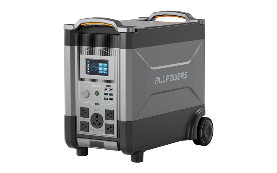 ALLPOWERS R4000 on its wheels, angled front view